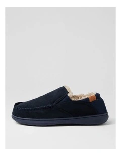 Hibernate Dark Navy Fabric Slippers