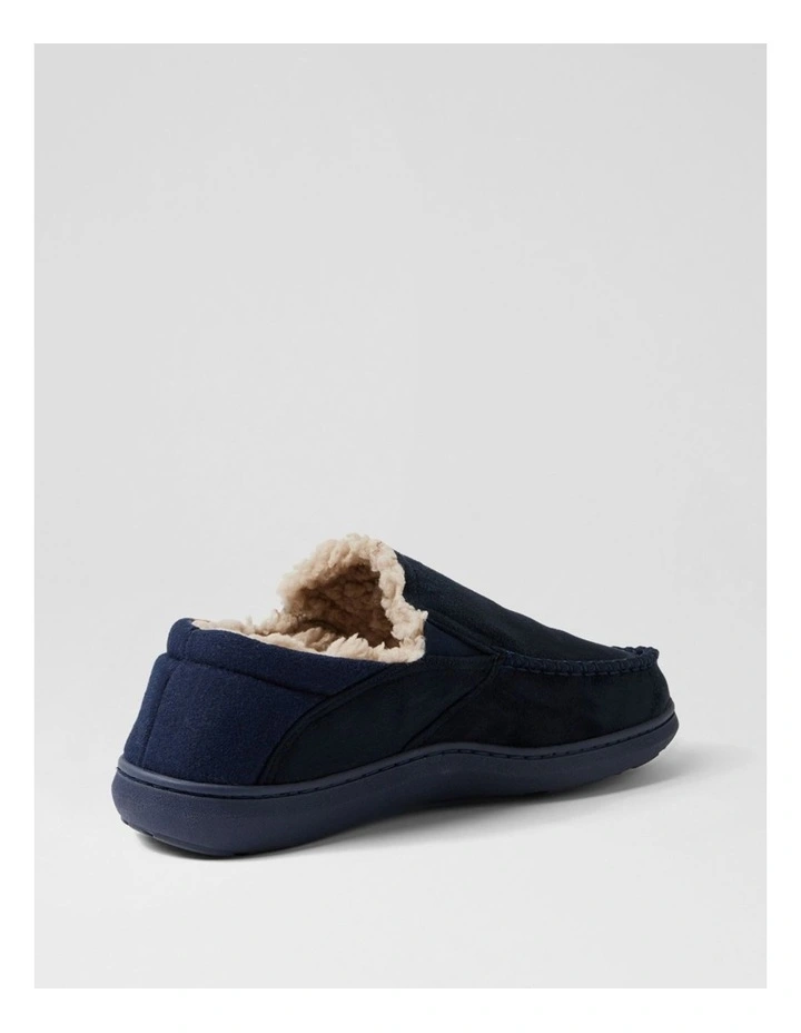 Hibernate Dark Navy Fabric Slippers image 3