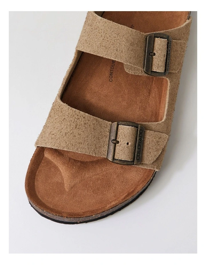 Farrah Taupe Suede Slides image 4