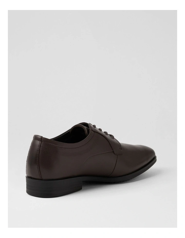 Volwell Ee Wp Dark Brown Leather Lace Up Flats image 3