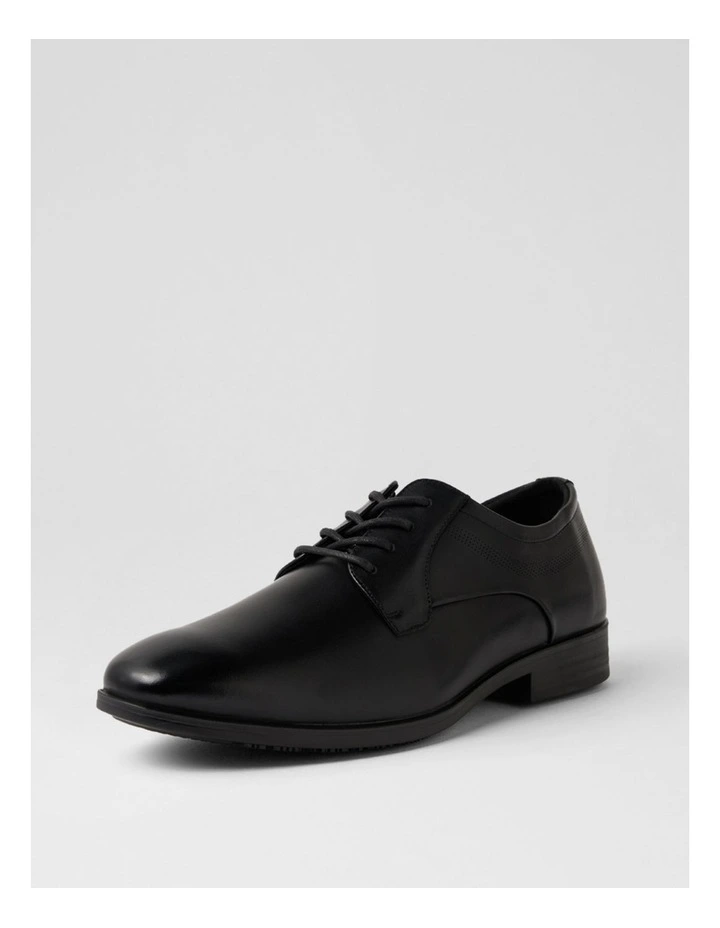 Volwell Ee Wp Black Leather Lace Up Flats image 2
