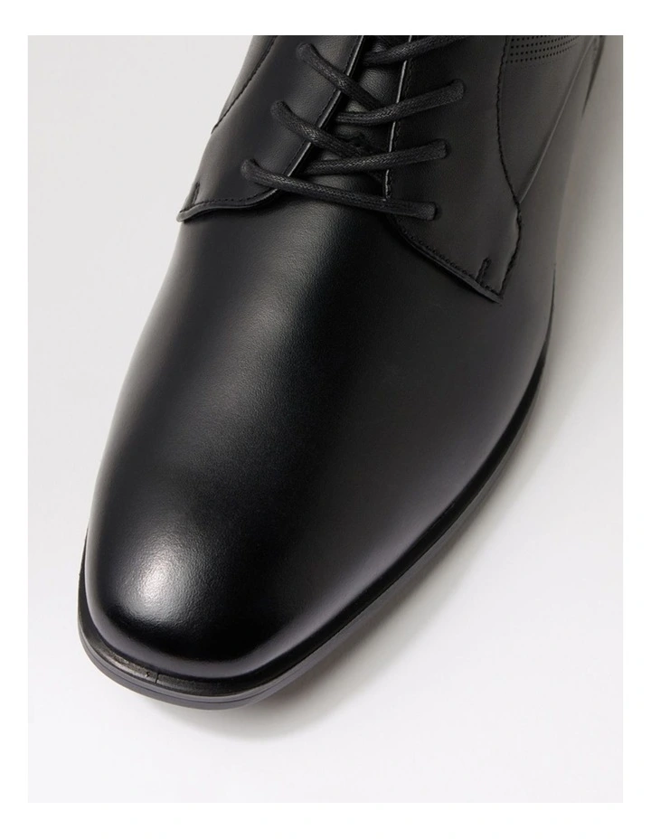 Volwell Ee Wp Black Leather Lace Up Flats image 4