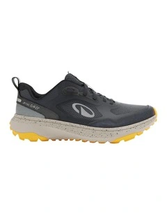Decathlon - Kiprun Men's Running And Trail Running Shoes - Grip - Blue/mango