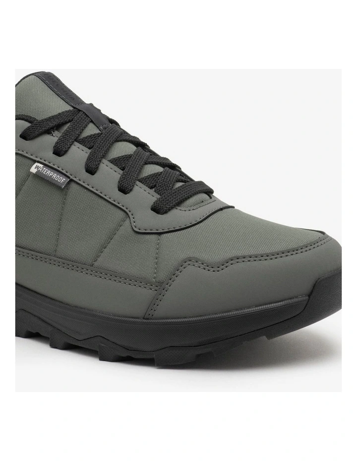 Mens Low Waterproof Hiking Boots, NH100 - Light Grey image 3