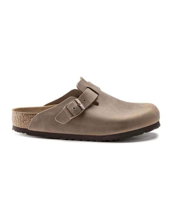 Birkenstock Boston Oiled Leather Clogs Slip On Regular Comfortable Tabacco Brown image 1