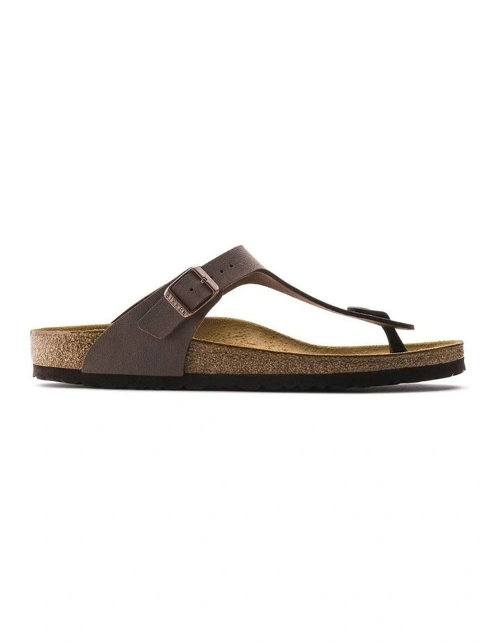 Birkenstock Gizeh Birko-Flor Nubuck Thong/Flip Flops Sandals Mocca Regular image 1