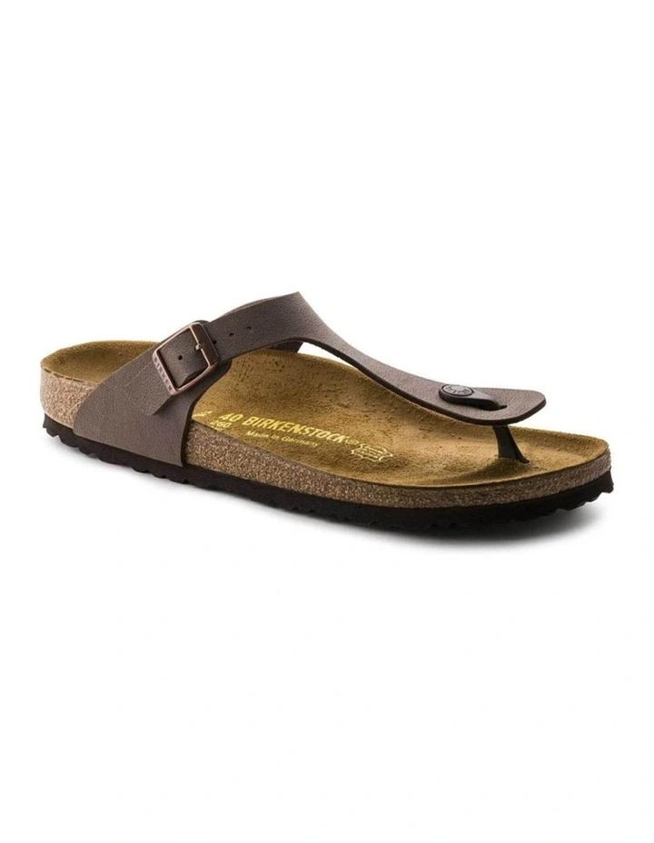 Birkenstock Gizeh Birko-Flor Nubuck Thong/Flip Flops Sandals Mocca Regular image 3