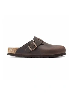 Birkenstock Boston Oiled Leather Clogs Regular Width Shoe Habana