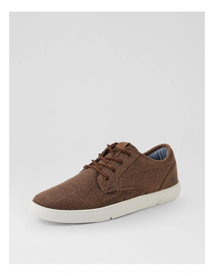 Albatross Mw Brown Weave Canvas Lace Up Sneakers image 2