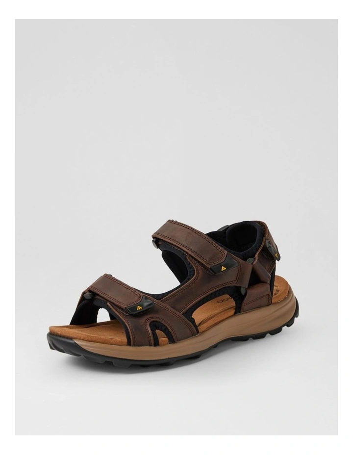 Tanner Choc Crazyhorse Leather Sandals image 2