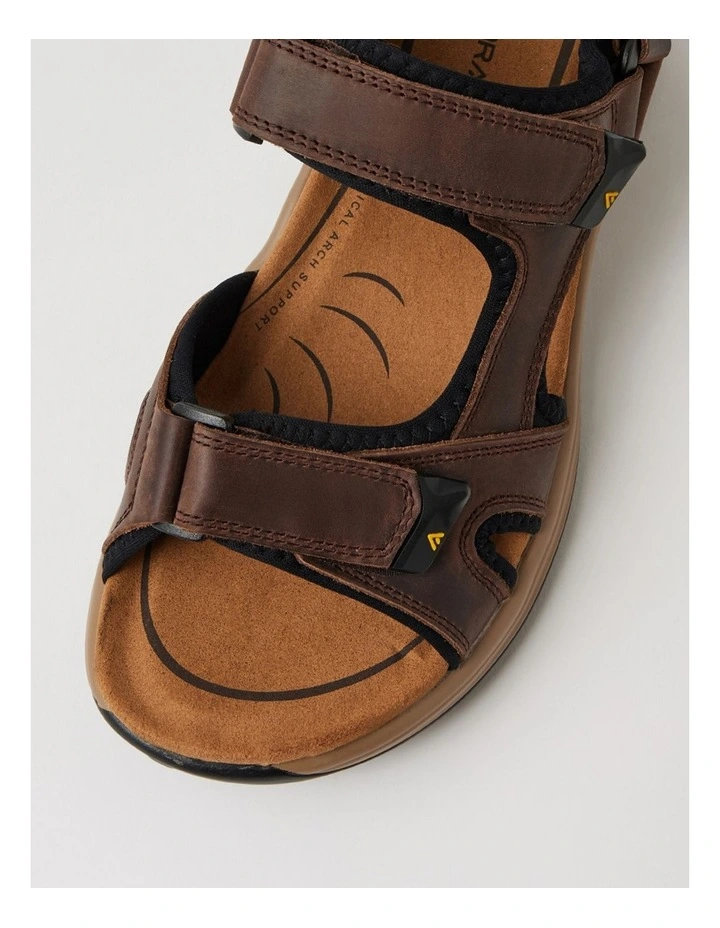 Tanner Choc Crazyhorse Leather Sandals image 4