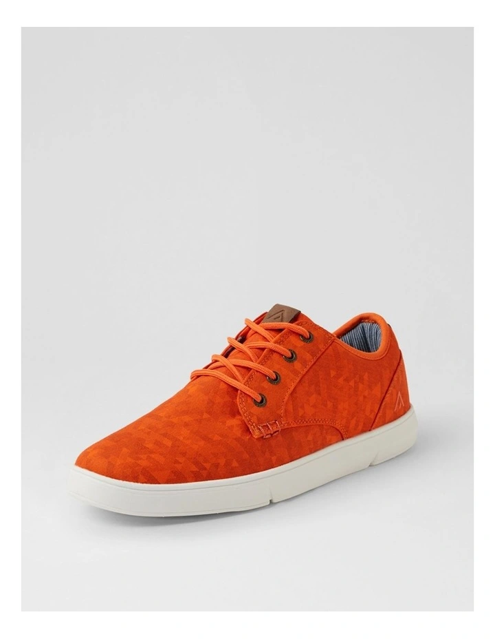 Albatross Mw Orange Pixel Printed Canvas Lace Up Sneakers image 2