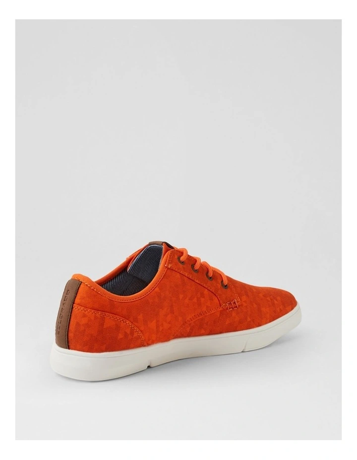 Albatross Mw Orange Pixel Printed Canvas Lace Up Sneakers image 3