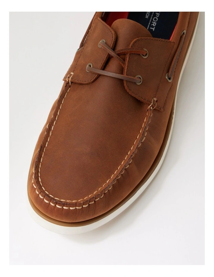 Starboard Brown Leather Boat Shoes image 4