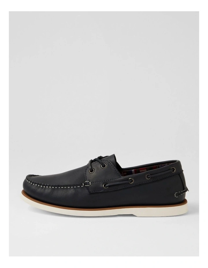 Starboard Navy Leather Boat Shoes image 1