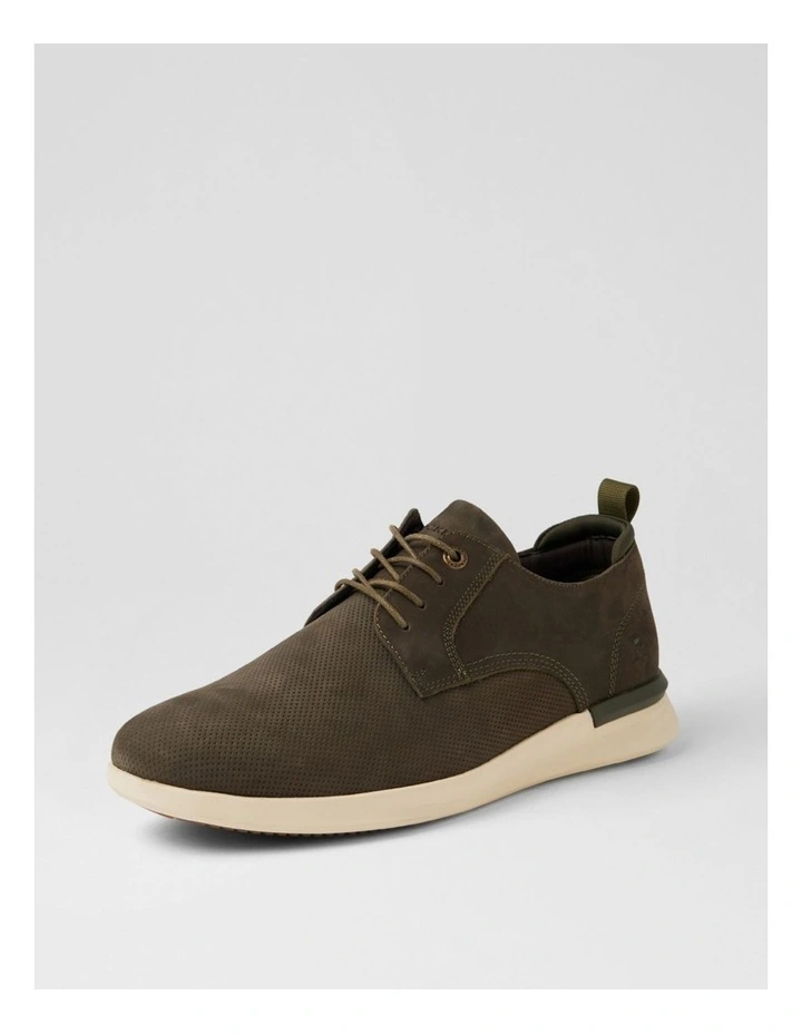 Thorp Green Nubuck Lace Up Flats image 2