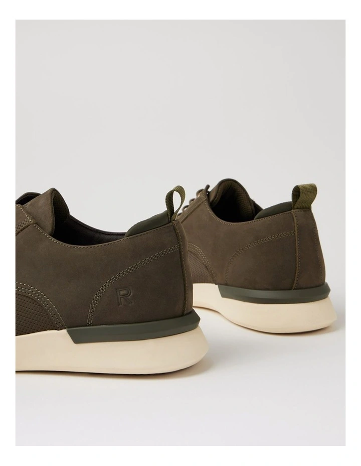 Thorp Green Nubuck Lace Up Flats image 5