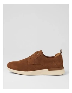 Thorp Tan Nubuck Lace Up Flats