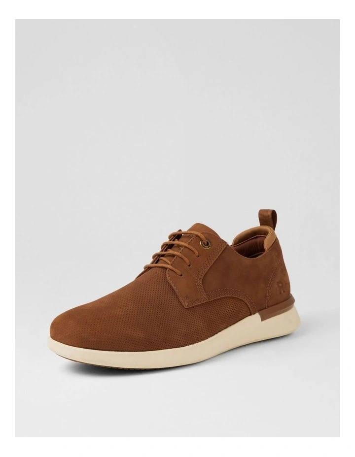 Thorp Tan Nubuck Lace Up Flats image 2