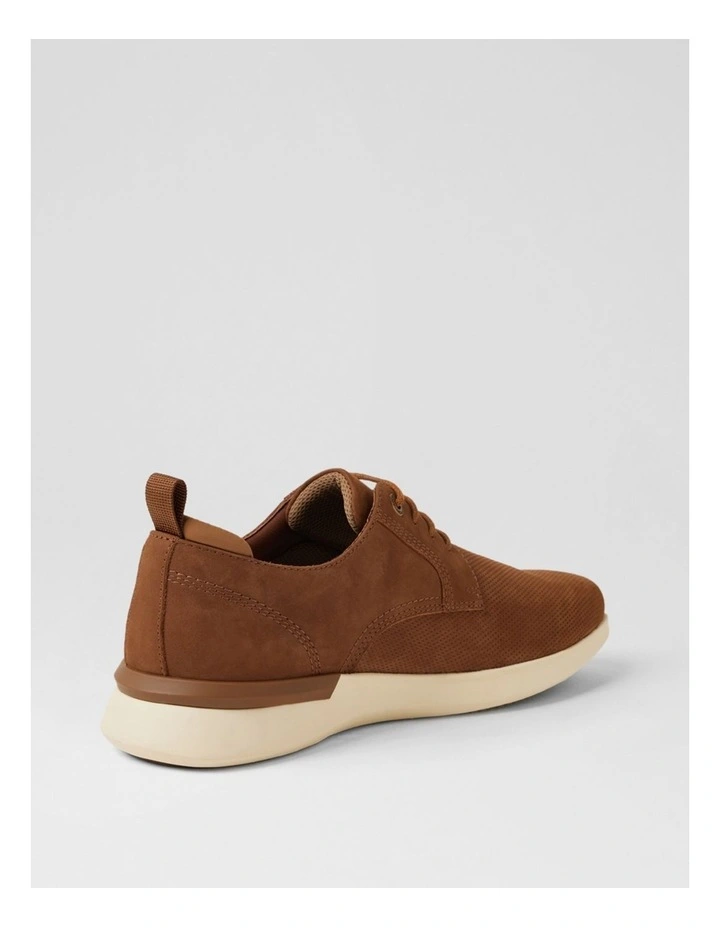 Thorp Tan Nubuck Lace Up Flats image 3