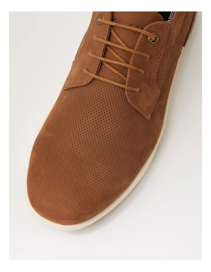 Thorp Tan Nubuck Lace Up Flats image 4
