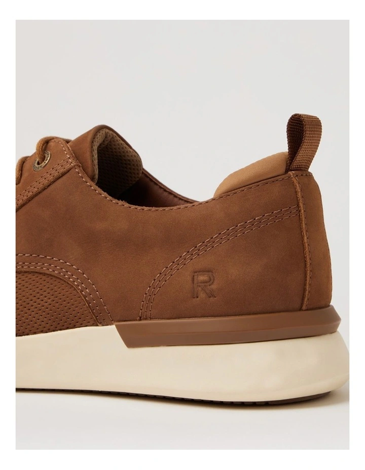 Thorp Tan Nubuck Lace Up Flats image 5