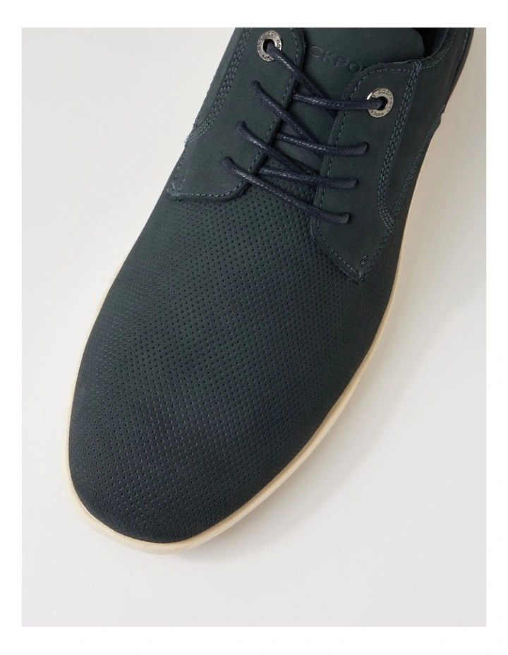 Thorp Navy Nubuck Lace Up Flats image 4