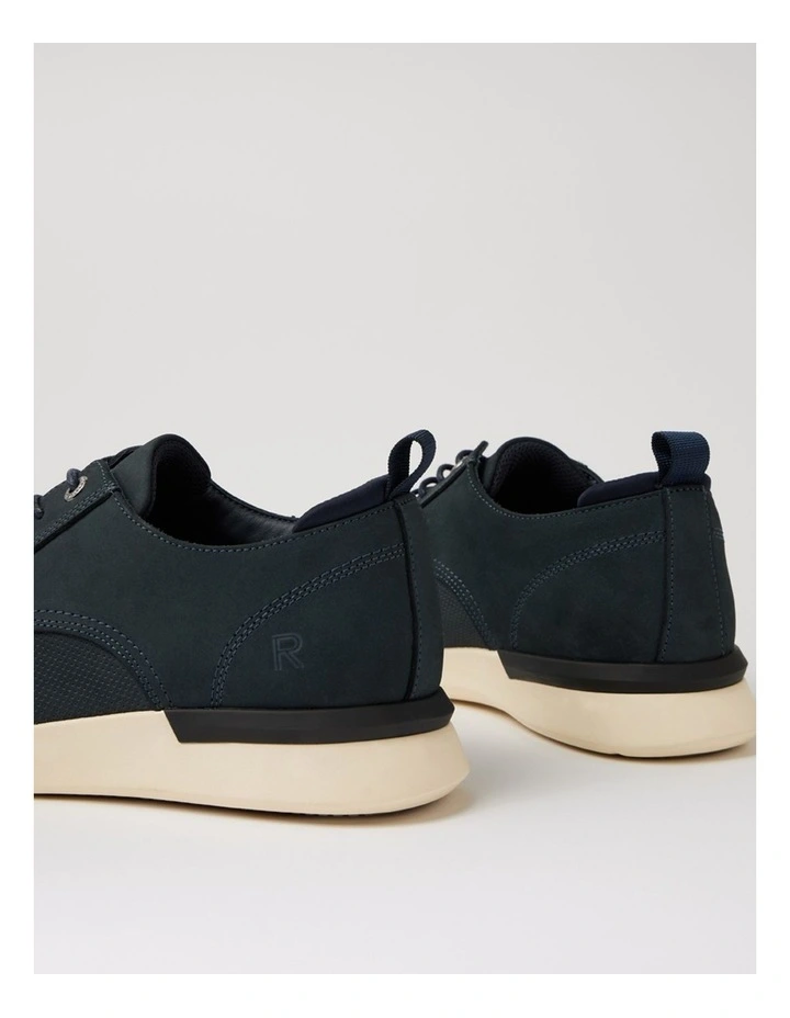 Thorp Navy Nubuck Lace Up Flats image 5
