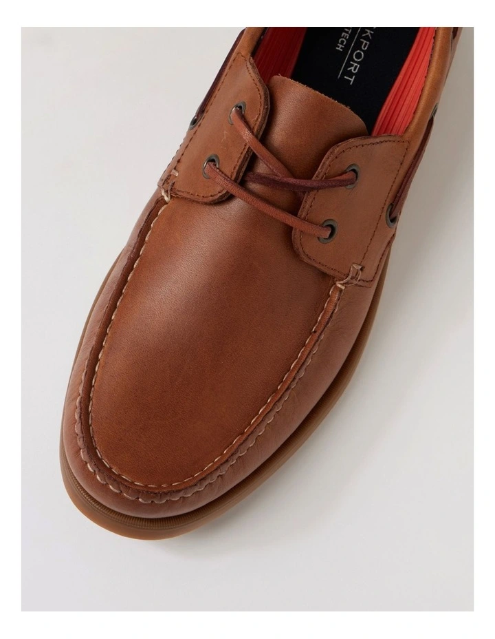 Starboard Tan Leather Boat Shoes image 4