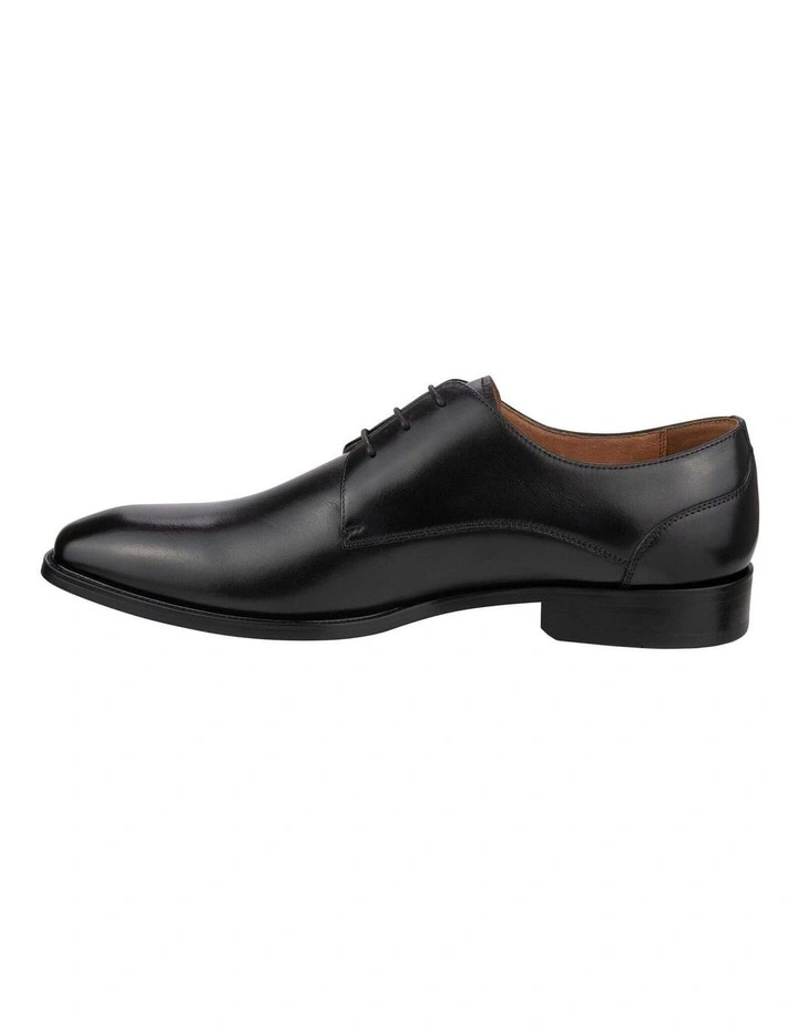 Sorrento Plain Toe Derby In Black image 5