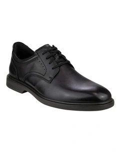 Highrise Plain Toe Derby In Black