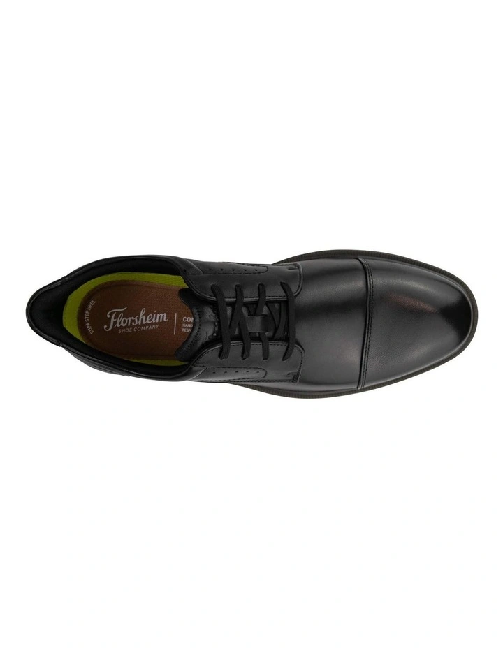 Highrise Cap Toe Derby In Black image 6