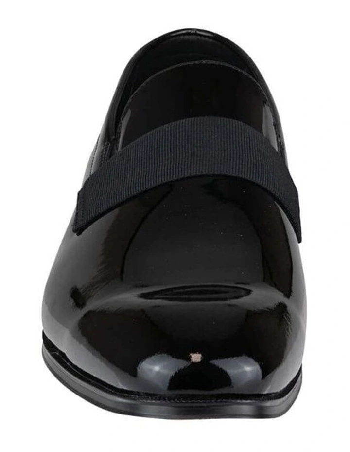 Tux Strap On Plain Toe Slip On In Black image 2