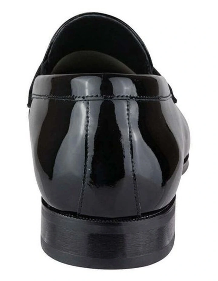 Tux Strap On Plain Toe Slip On In Black image 4