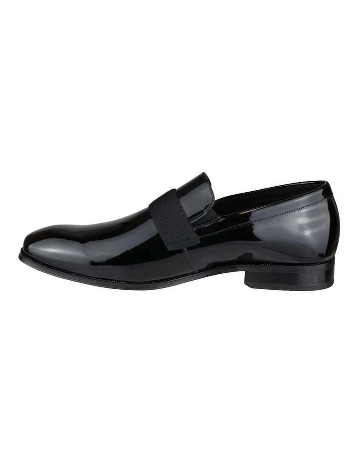 Tux Strap On Plain Toe Slip On In Black image 5