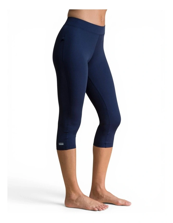 Una Swimming Leggings in Light Navy Blue image 1