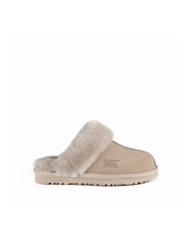 OZWEAR UGG Premium Australia Sheepskin Unisex Scuffette Suede Slippers image 2