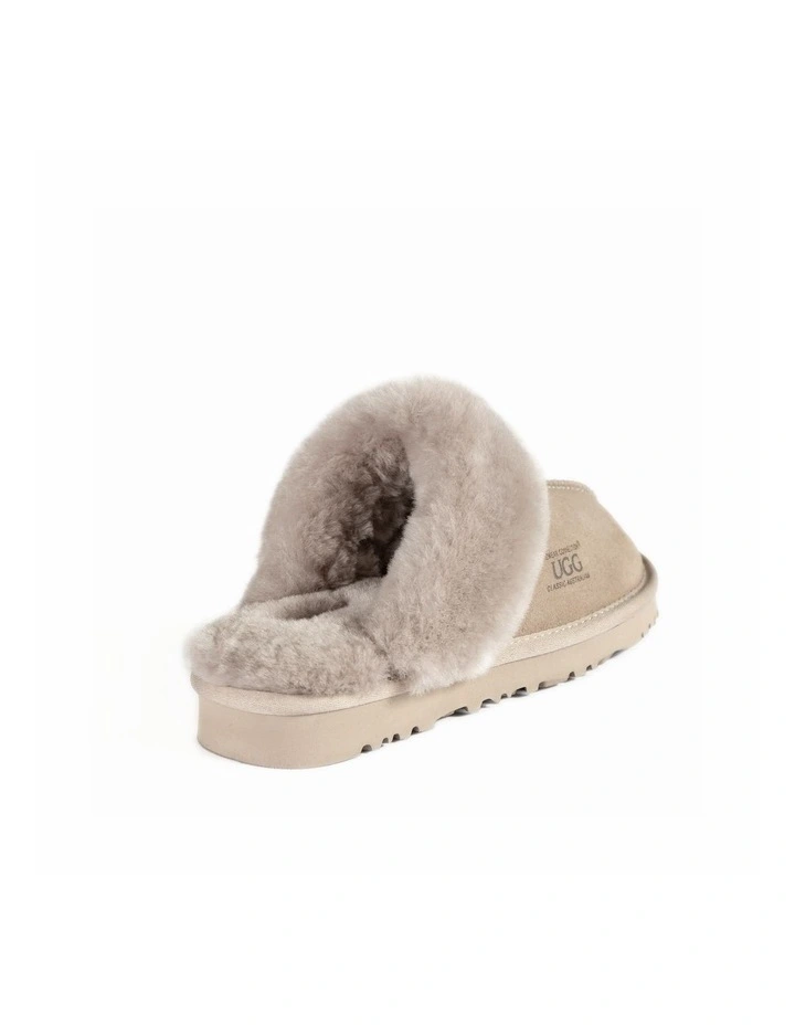 OZWEAR UGG Premium Australia Sheepskin Unisex Scuffette Suede Slippers image 3
