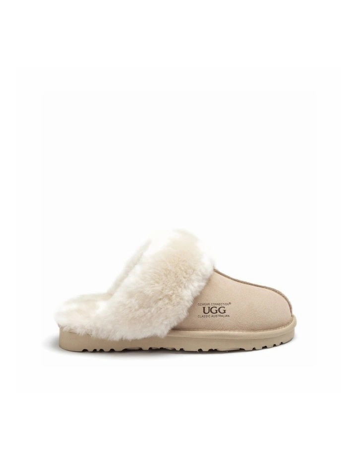 OZWEAR UGG Premium Australia Sheepskin Unisex Scuffette Suede Slippers image 4