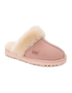 OZWEAR UGG Premium Australia Sheepskin Unisex Scuffette Suede Slippers