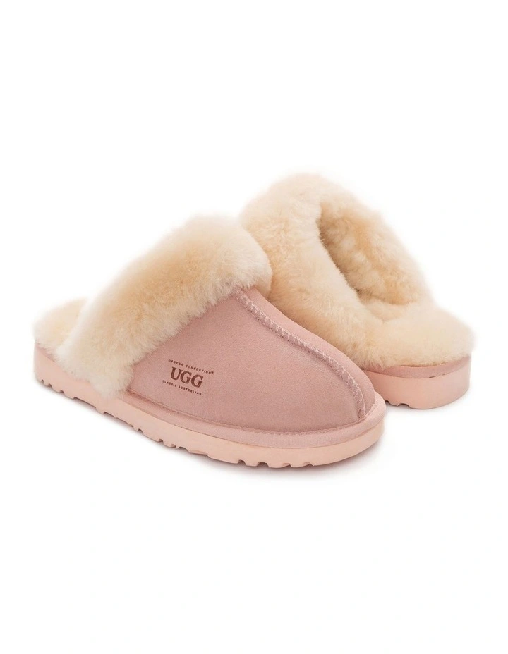 OZWEAR UGG Premium Australia Sheepskin Unisex Scuffette Suede Slippers image 7