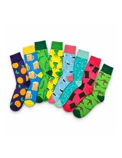 8 Pairs Fashion Novelty Funny  Socks one Size 5-13 Men  Socks  Women  Socks #2