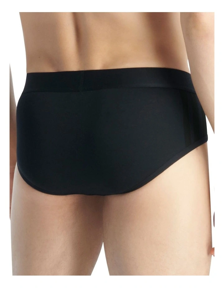 2 Pack Active Flex Cotton 3 Stripes Low Rise Brief Underwear image 4