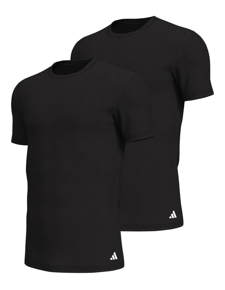 2 Pack Active Flex Cotton Crew Neck T-Shirt image 1