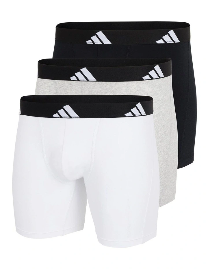 3 Pack Active Flex Cotton Boxer Brief Underwear image 1
