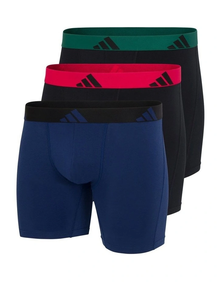 3 Pack Active Flex Cotton Boxer Brief Underwear image 1