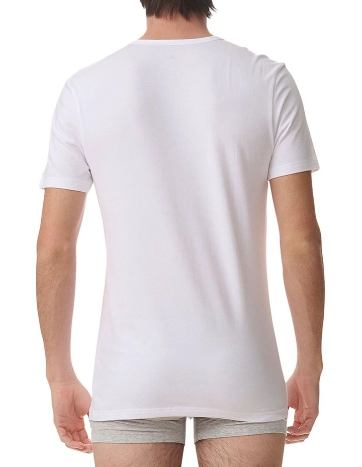 2 Pack Active Flex Cotton V-Neck T-Shirt image 3