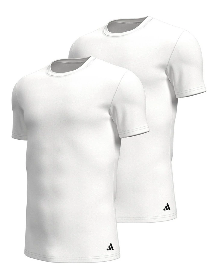2 Pack Active Flex Cotton Crew Neck T-Shirt image 1