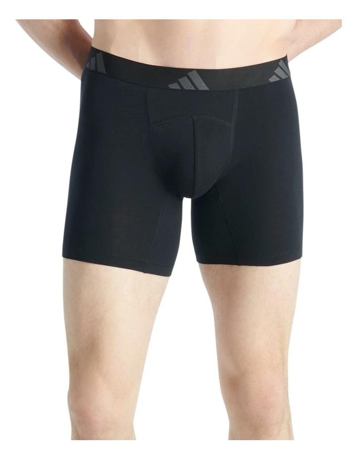 2 Pack Active Flex Cotton Ergonomic Boxer Brief Underwear image 2