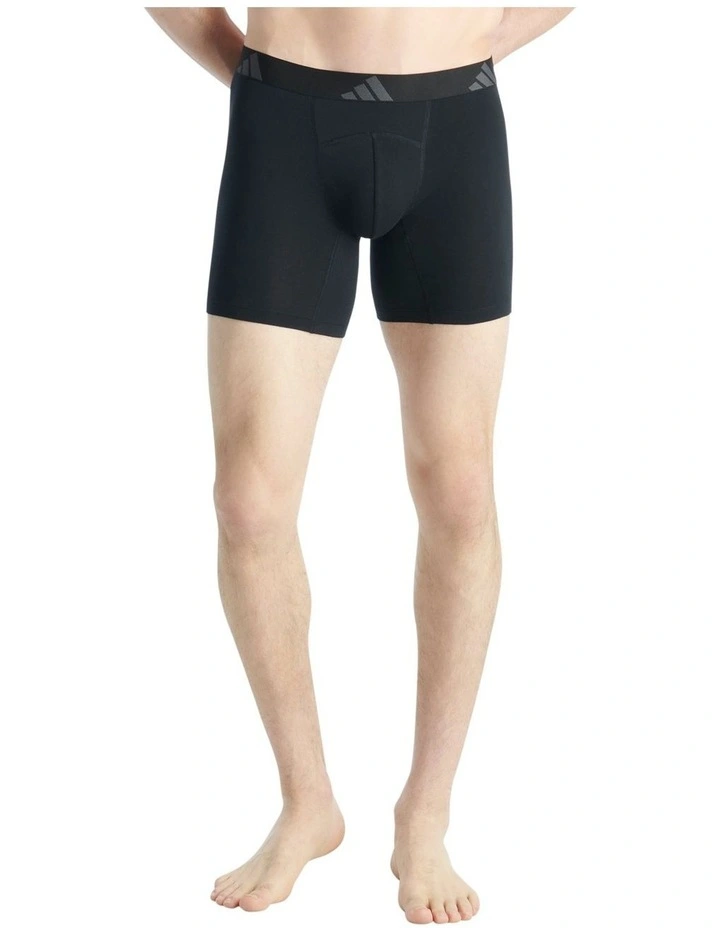 2 Pack Active Flex Cotton Ergonomic Boxer Brief Underwear image 4
